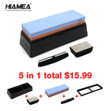 HIAMEA Double Sided Kitchen Professional knife Whetstone Sharpener