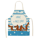 Dogs Printed Kitchen Apron for Woman
