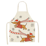 Dogs Printed Kitchen Apron for Woman