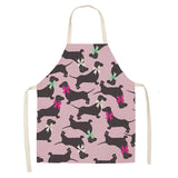 Dogs Printed Kitchen Apron for Woman
