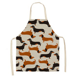 Dogs Printed Kitchen Apron for Woman