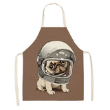 Dogs Printed Kitchen Apron for Woman