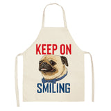 Dogs Printed Kitchen Apron for Woman