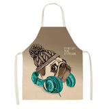 Dogs Printed Kitchen Apron for Woman