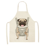 Dogs Printed Kitchen Apron for Woman