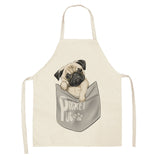 Dogs Printed Kitchen Apron for Woman