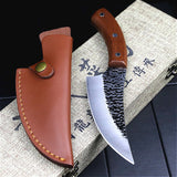 24.5cm hand forged chef Tang with Leather Case