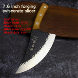 24.5cm hand forged chef Tang with Leather Case