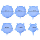 6/12pcs Silicone Stretch Lids Universal Bowl Pot Lid