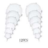 6/12pcs Silicone Stretch Lids Universal Bowl Pot Lid