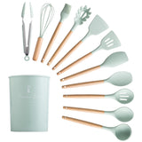 Silicone Cooking Utensils Set Non-Stick Spatula Cooking Tools Set