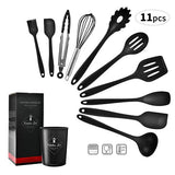 Silicone Cooking Utensils Set Non-Stick Spatula Cooking Tools Set