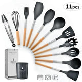 Silicone Non-Stick Spatula Cooking Tools Set
