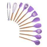 Silicone Cooking Utensils Set Non-Stick Spatula Cooking Tools Set