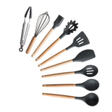 Silicone Cooking Utensils Set Non-Stick Spatula Cooking Tools Set