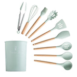 Silicone Cooking Utensils Set Non-Stick Spatula Cooking Tools Set