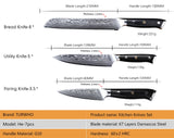 Japanese Damascus Kitchen Chef Knife Set