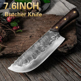7.6" Handmade Forged Butcher Meat Knife