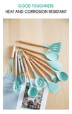 Silicone Non-Stick Spatula Cooking Tools Set