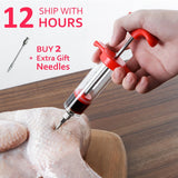 Flavor needle Turkey pork bbq steak meat sauces syringes marinades kitchen accessories