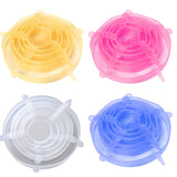 6/12pcs Silicone Stretch Lids Universal Bowl Pot Lid
