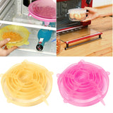 6/12pcs Silicone Stretch Lids Universal Bowl Pot Lid