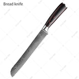XITUO Japanese 10 Pcs Chef Knife Set + Stand