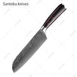 XITUO Japanese 10 Pcs Chef Knife Set + Stand