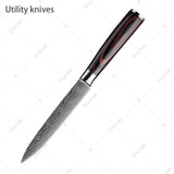 XITUO Japanese 10 Pcs Chef Knife Set + Stand