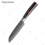 XITUO Japanese 10 Pcs Chef Knife Set + Stand