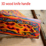 3D Color Knife Making wood  120/160 for Knife handle DIY tools Making