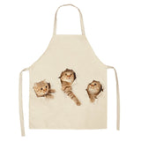 Kitchen Cooking Cute Cat Home Sleeveless Apron