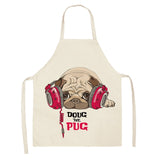 Dogs Printed Kitchen Apron for Woman