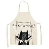 Kitchen Cooking Cute Cat Home Sleeveless Apron