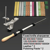 Fixed Professional Knife sharpener Diamond 120-5000 Grit Whetstone