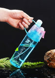 Solid Plastic Spray Cool Summer Sport Water Bottle
