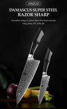 XINZUO Damascus Steel 2PCS Chef Knives Set
