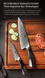 XINZUO Damascus Steel 2PCS Chef Knives Set