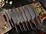 XITUO Japanese 10 Pcs Chef Knife Set + Stand