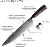 XITUO Japanese 10 Pcs Chef Knife Set + Stand