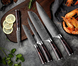 XITUO Japanese 10 Pcs Chef Knife Set + Stand