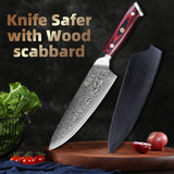 GAINSCOME 8.5" Japanese Damascus Steel Chef Knife