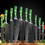 10 Pcs Kitchen Chef Knives set