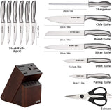 14PCS Japanese Stainless Steel Chef Knives Set