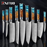 XITUO Japanese Damascus Chef Knife set