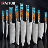 XITUO Japanese Damascus Chef Knife set