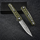 Vg10 Damascus Ball Bearing Folding Blade Knife