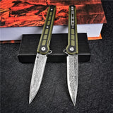 Vg10 Damascus Ball Bearing Folding Blade Knife