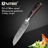 8 inch Santoku Damascus steel Chef Knives