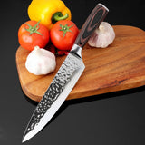 XITUO 8 inch Japanese Santoku Stainless Steel Chef Knife